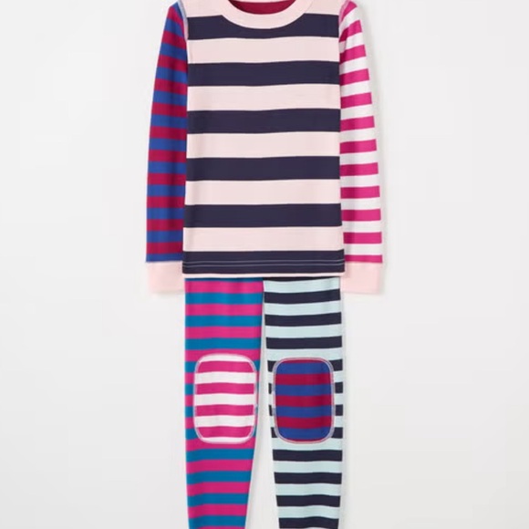 Hanna Andersson Mix It Up Striped Pajamas Sz 110cm - Picture 1 of 5